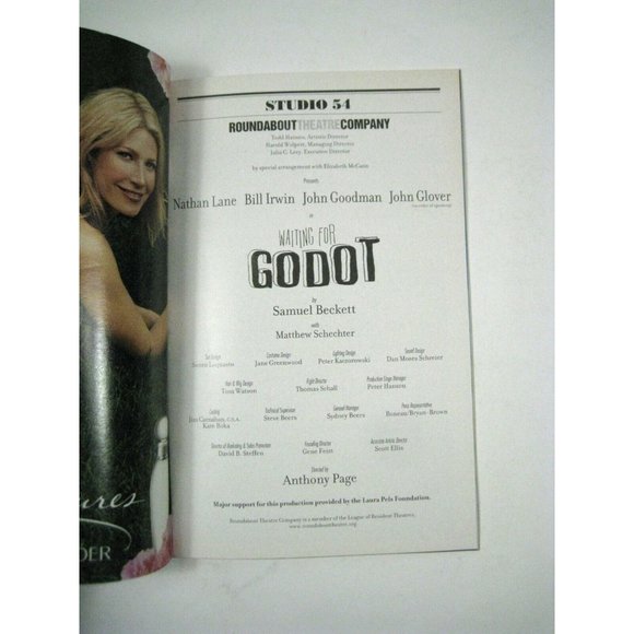 Waiting for Godot Playbill 2009 Roundabout Theatre Ticket Nathan Lane Bill Irwin - Picture 9 of 11